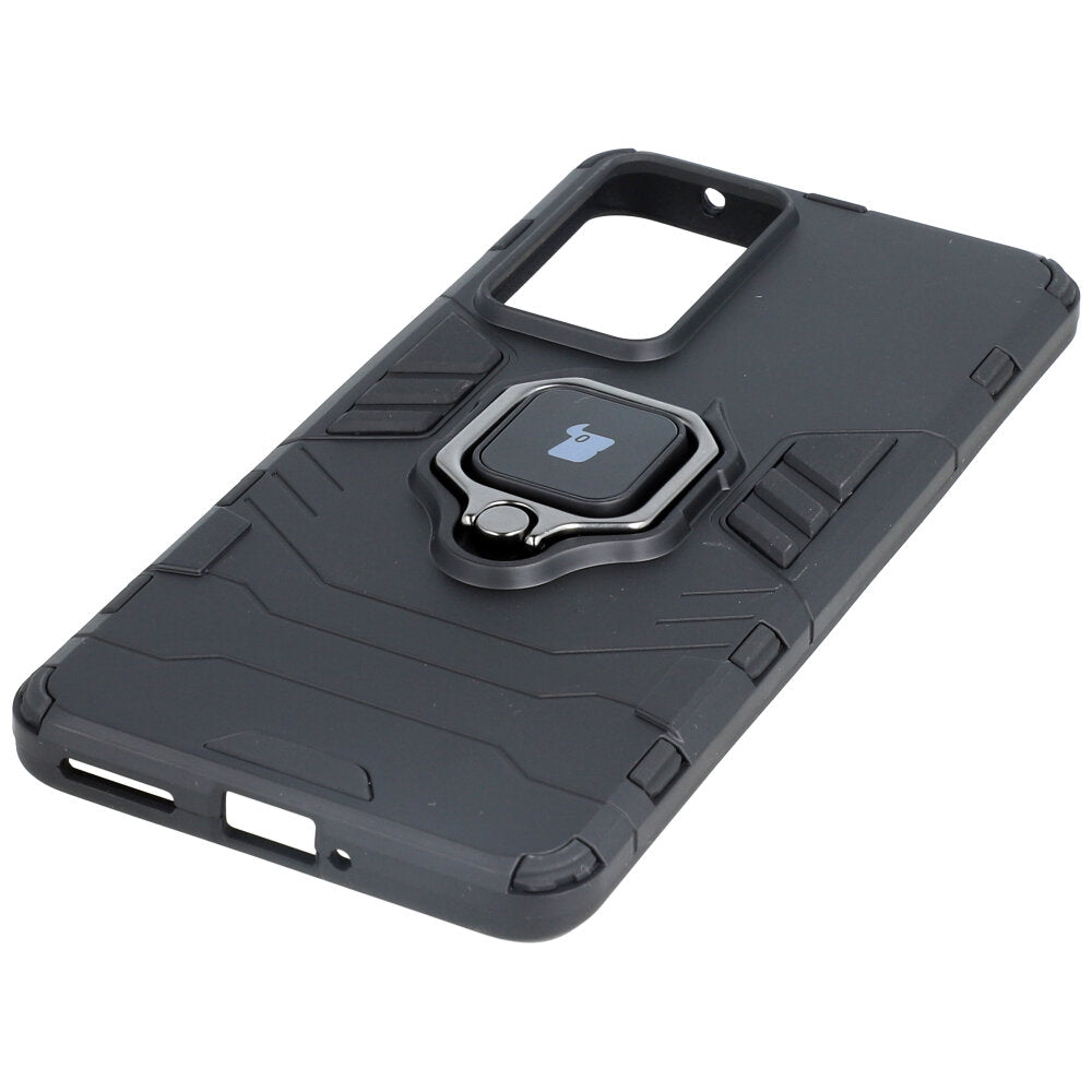 Schutzhülle Bizon Case Armor Ring für Xiaomi 12 Pro, Schwarz