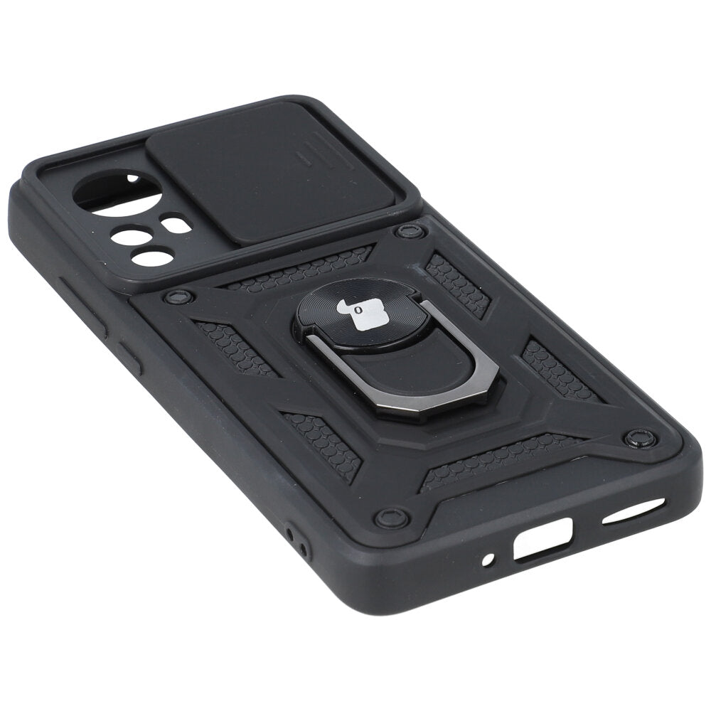 Schutzhülle Bizon Case CamShield Ring für Xiaomi 12/12x, Schwarz