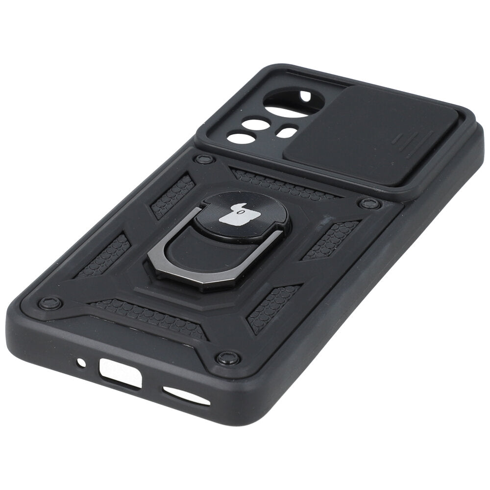 Schutzhülle Bizon Case CamShield Ring für Xiaomi 12 Pro, Schwarz