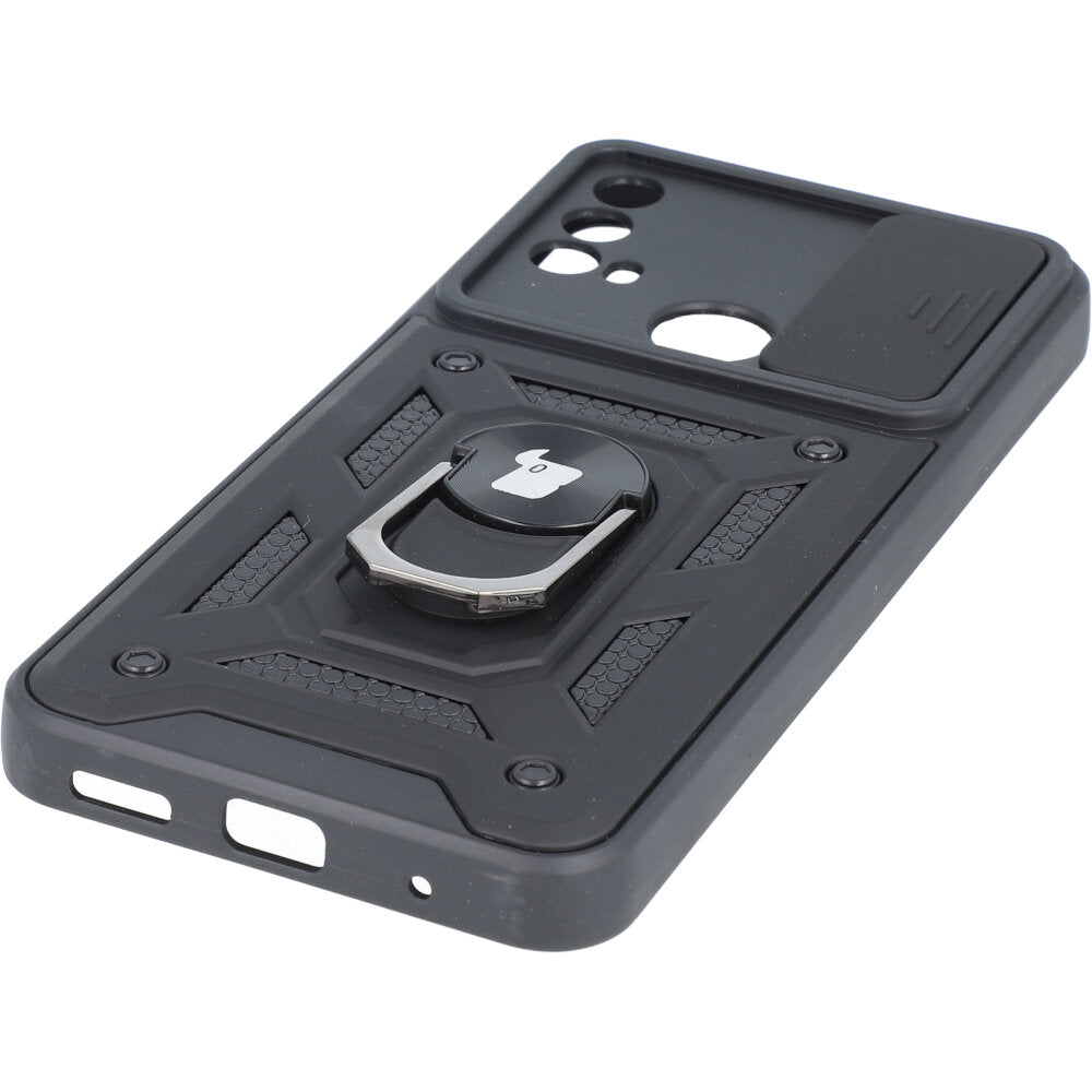 Schutzhülle Bizon Case CamShield Ring für Moto E20/E30/E40, Schwarz