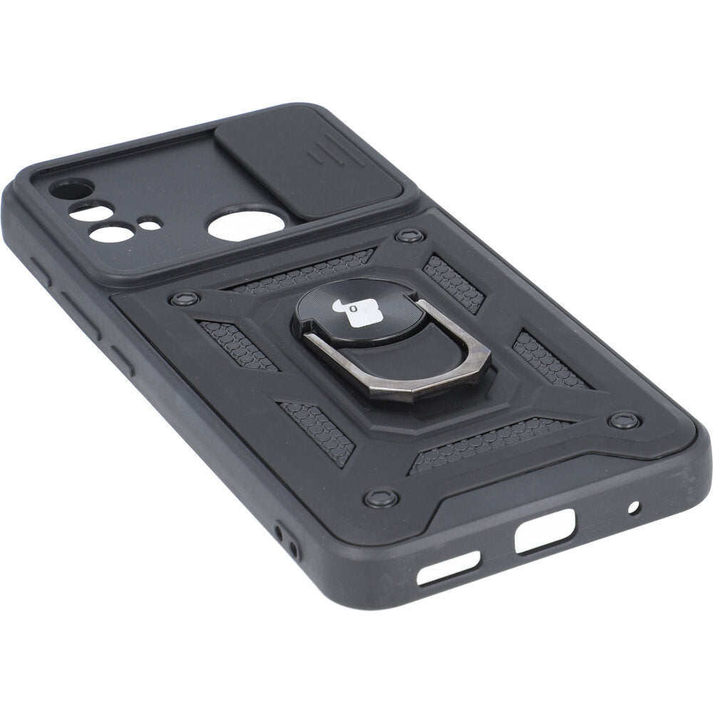 Schutzhülle Bizon Case CamShield Ring für Moto E20/E30/E40, Schwarz