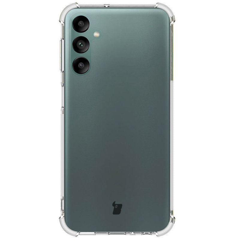 Schutzhülle + 2x Glas + Kameraschutz Bizon Case Clear Pack für Galaxy A24, Transparent