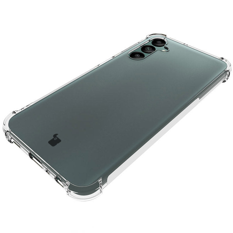Schutzhülle + 2x Glas + Kameraschutz Bizon Case Clear Pack für Galaxy A24, Transparent
