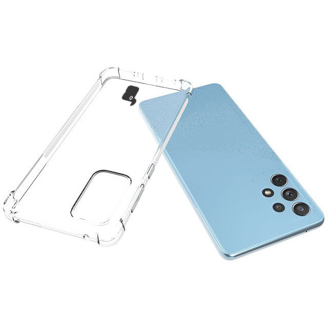 Schutzhülle + 2x Glas + Kameraschutz Bizon Case Clear Pack für Galaxy A73 5G, Transparent