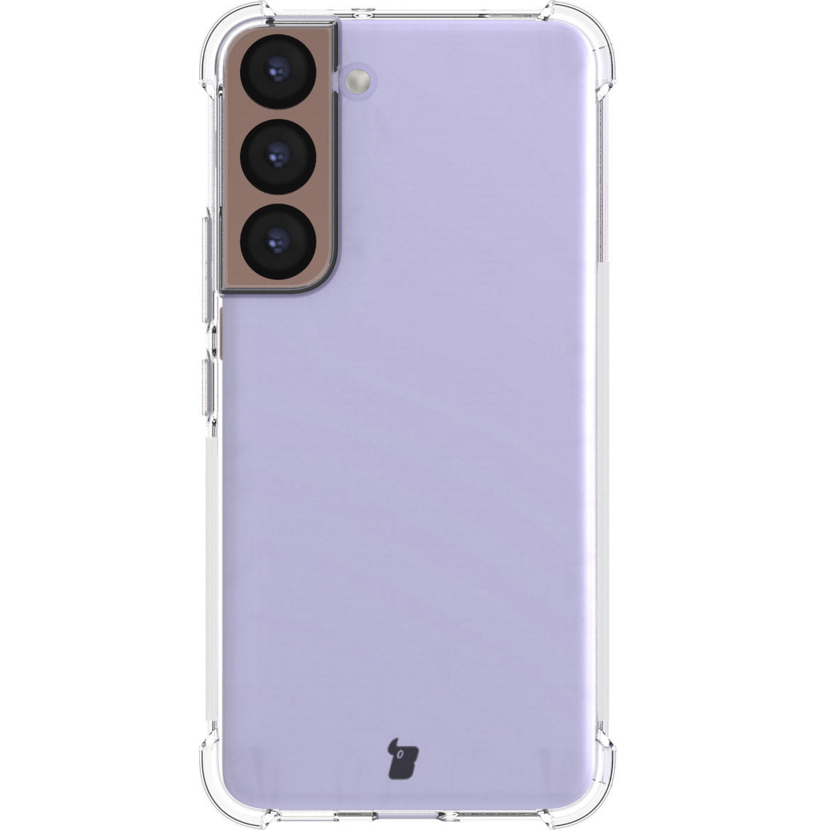 Schutzhülle + 2x Glas + Kameraschutz Bizon Case Clear Pack Galaxy S22, Transparent