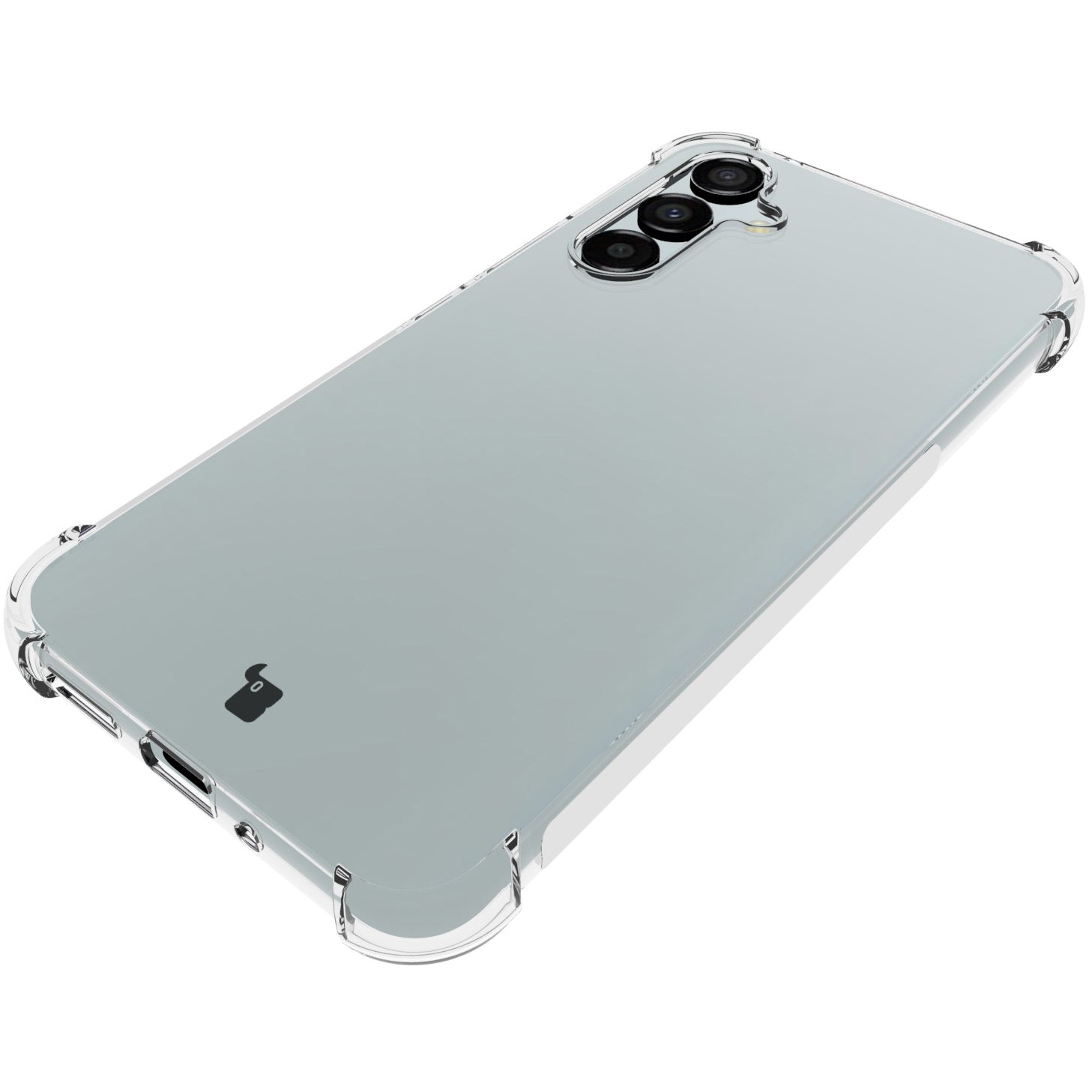 Schutzhülle + 2x Glas + Kameraschutz Bizon Case Clear Pack für Galaxy A54 5G, Transparent