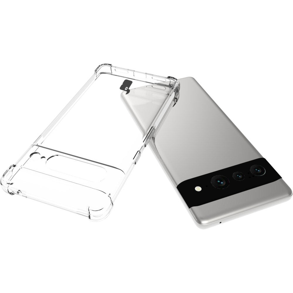 Schutzhülle + 2x Folie Bizon Case Clear Pack für Google Pixel 7 Pro, Transparent