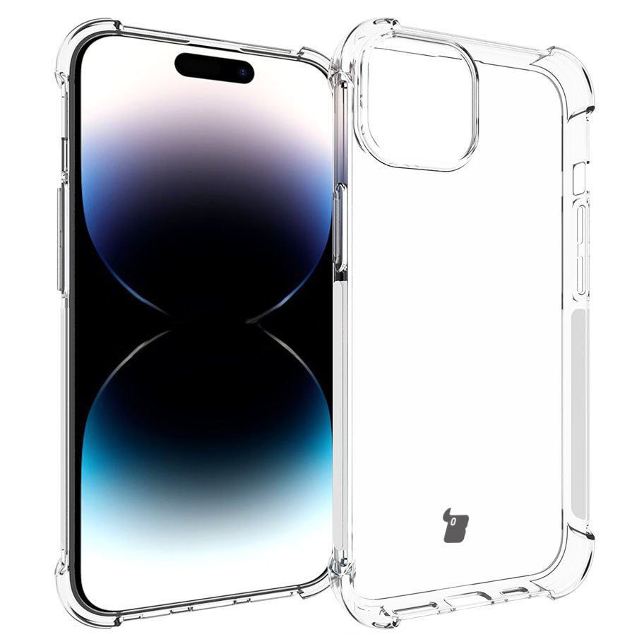 Schutzhülle Bizon Case Clear Pack für iPhone 15, Transparent