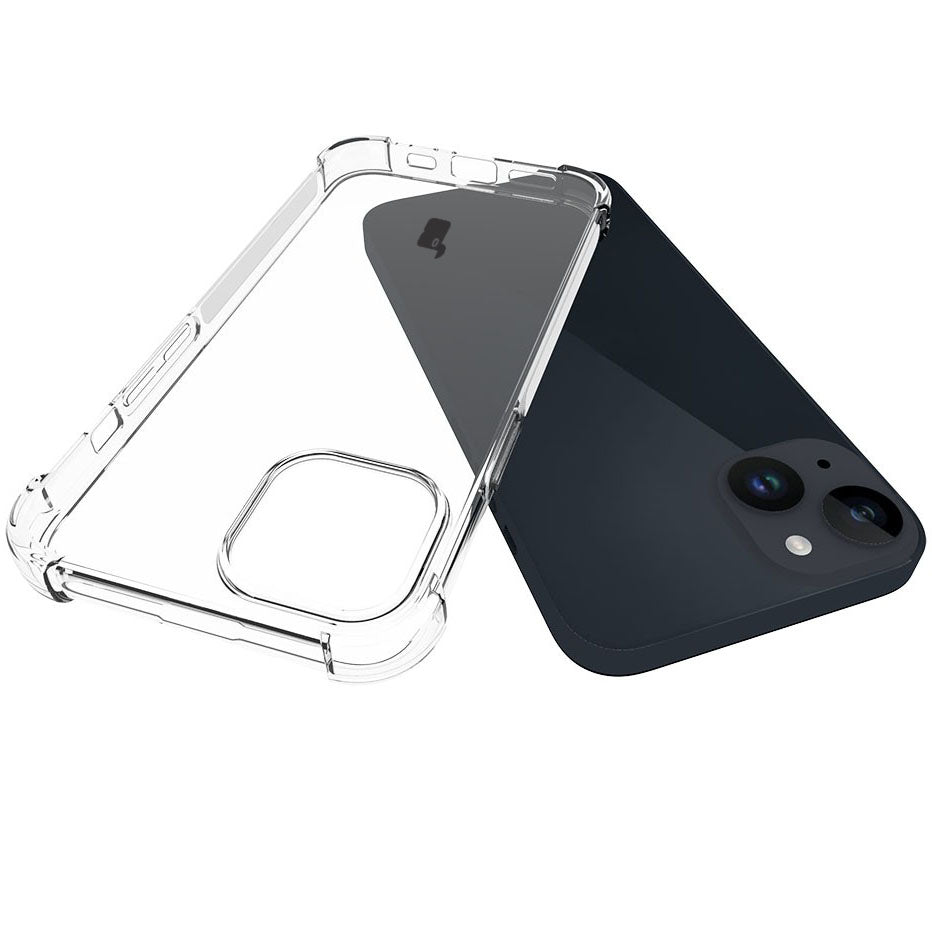 Schutzhülle Bizon Case Clear Pack für iPhone 15, Transparent