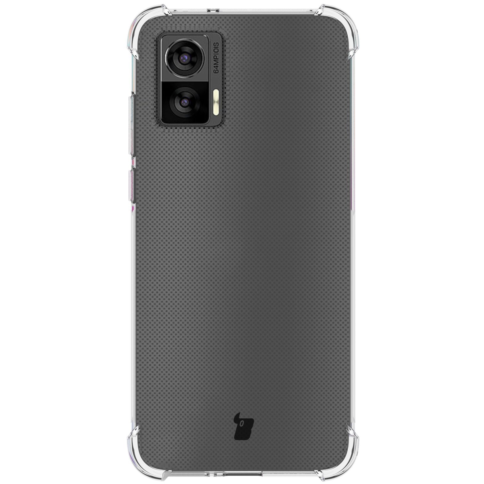 Schutzhülle + 2x Folie + Kameraschutz Bizon Case Clear Pack für Motorola Moto Edge 30 Neo, Transparent