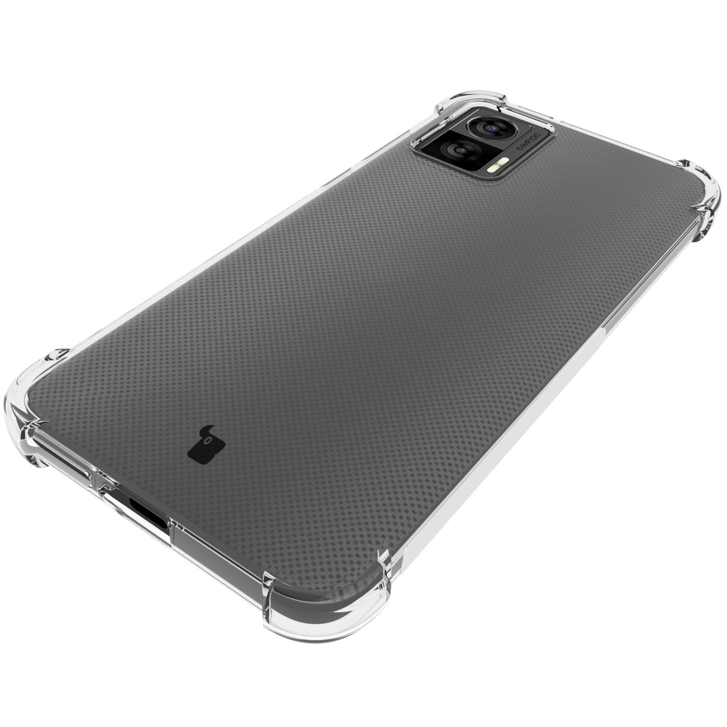 Schutzhülle + 2x Folie + Kameraschutz Bizon Case Clear Pack für Motorola Moto Edge 30 Neo, Transparent