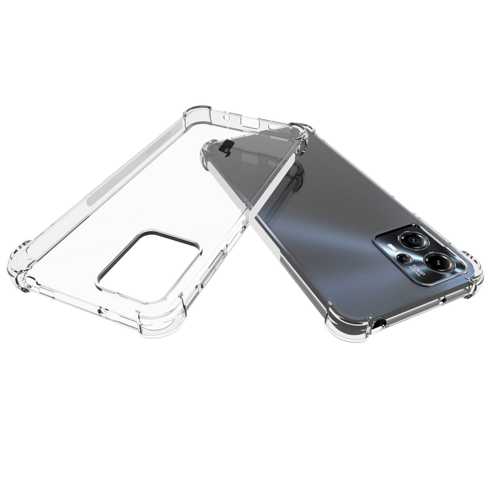 Schutzhülle + 2x Glas + Kameraschutz Bizon Case Clear Pack für Motorola Moto G13 / G23, Transparent
