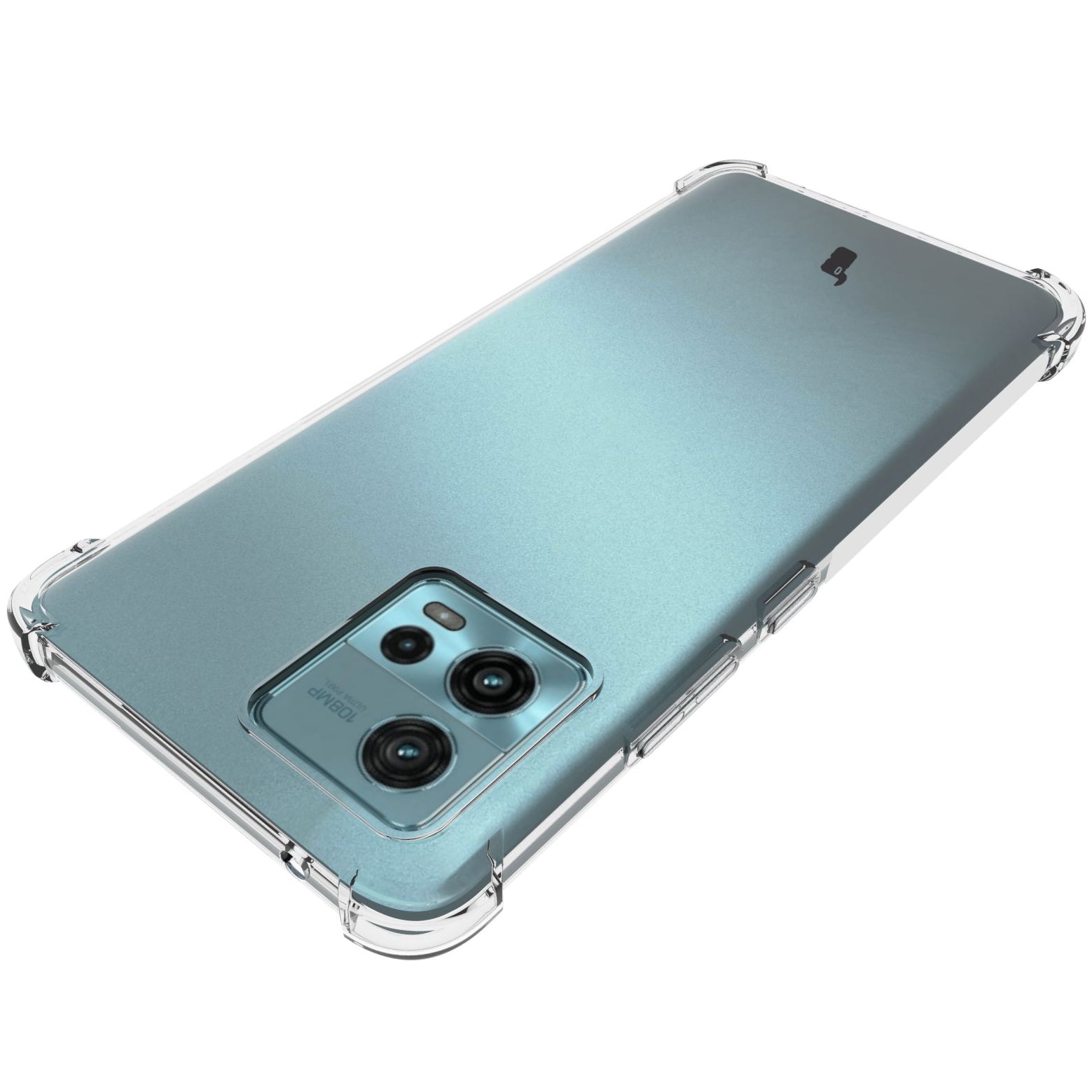 Schutzhülle + 2x Folie Bizon Case Clear Pack für Motorola Moto G72, Transparent