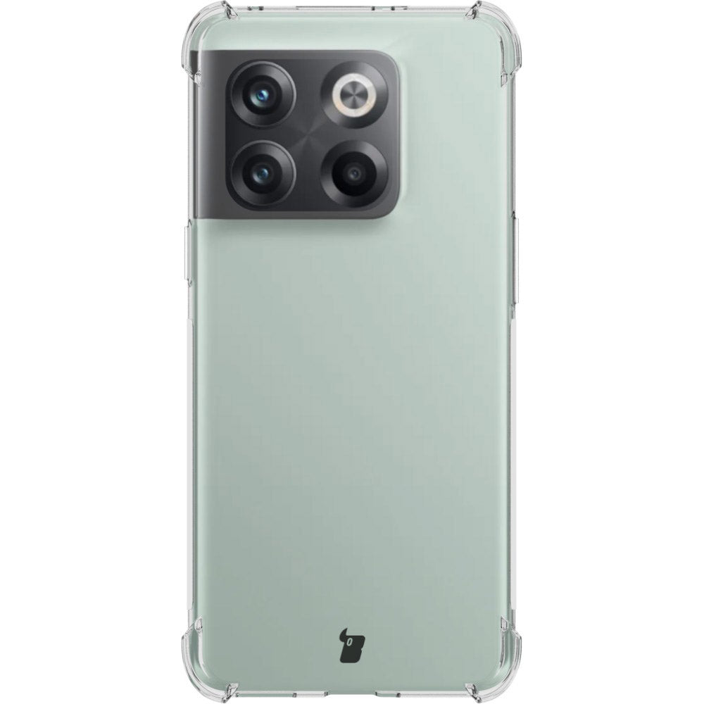 Schutzhülle + 2x Glas Bizon Case Clear Pack für OnePlus 10T, Transparent