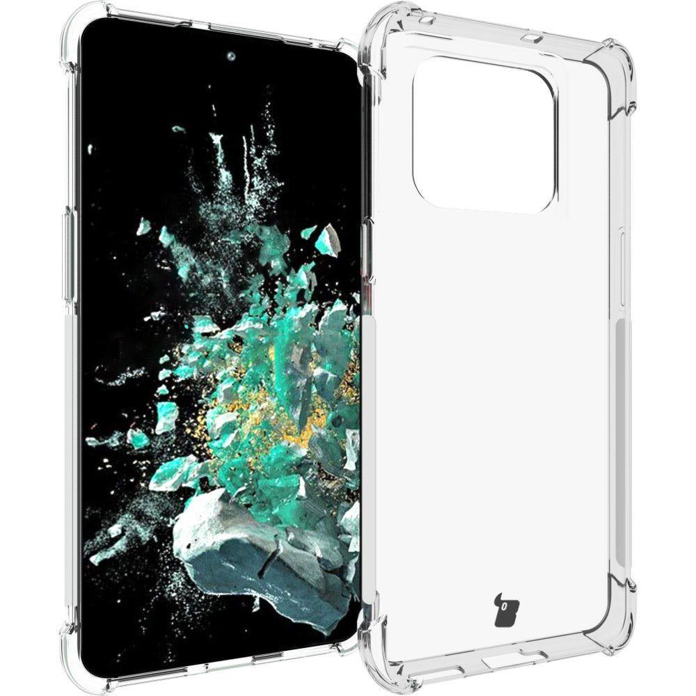 Schutzhülle + 2x Glas Bizon Case Clear Pack für OnePlus 10T, Transparent