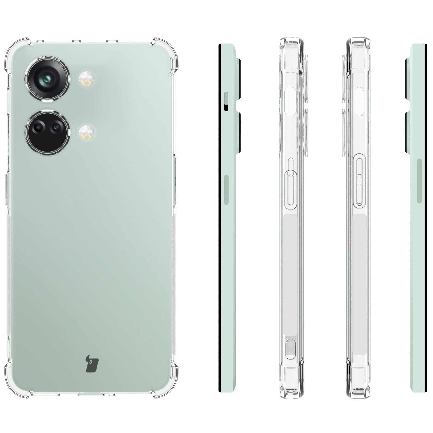 Schutzhülle Bizon Case Clear Pack für OnePlus Nord 3, Transparent