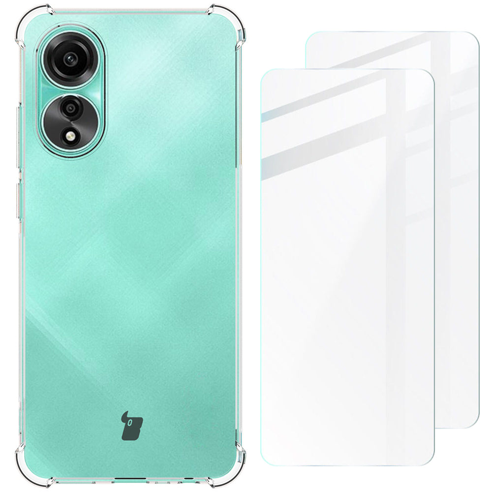 Schutzhülle Bizon Case Clear Pack für Oppo A78 4G, Transparent