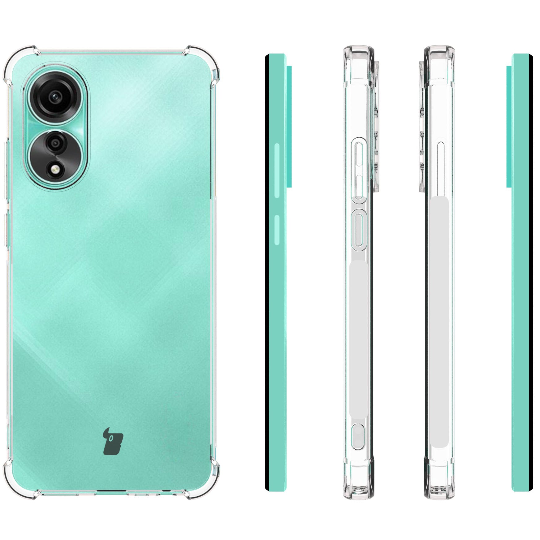Schutzhülle Bizon Case Clear Pack für Oppo A78 4G, Transparent