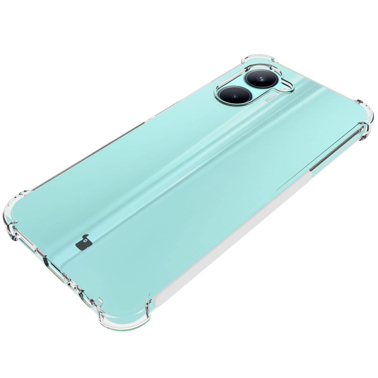 Schutzhülle + 2x Glas Bizon Case Clear Pack für Realme C33, Transparent