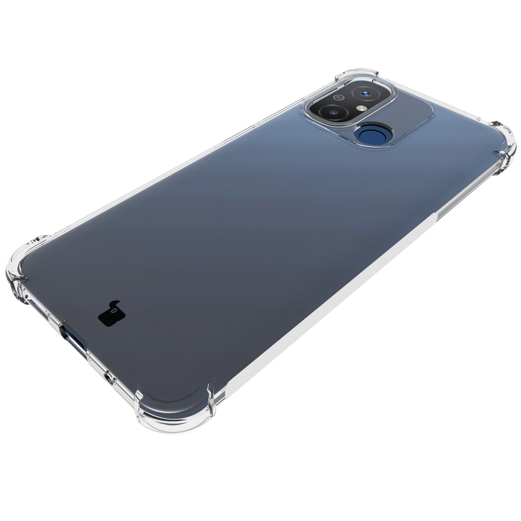 Schutzhülle + 2x Glas Bizon Case Clear Pack für Xiaomi Redmi 12C, Transparent