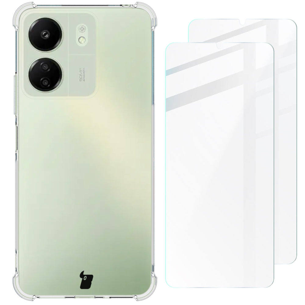 Schutzhülle für Redmi 13C / Poco C65, Bizon Case Clear Pack, Transparent