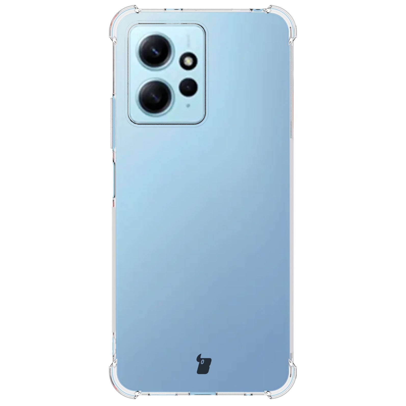 Schutzhülle + 2x Glas + Kameraschutz Bizon Case Clear Pack für Xiaomi Redmi Note 12 4G, Transparent