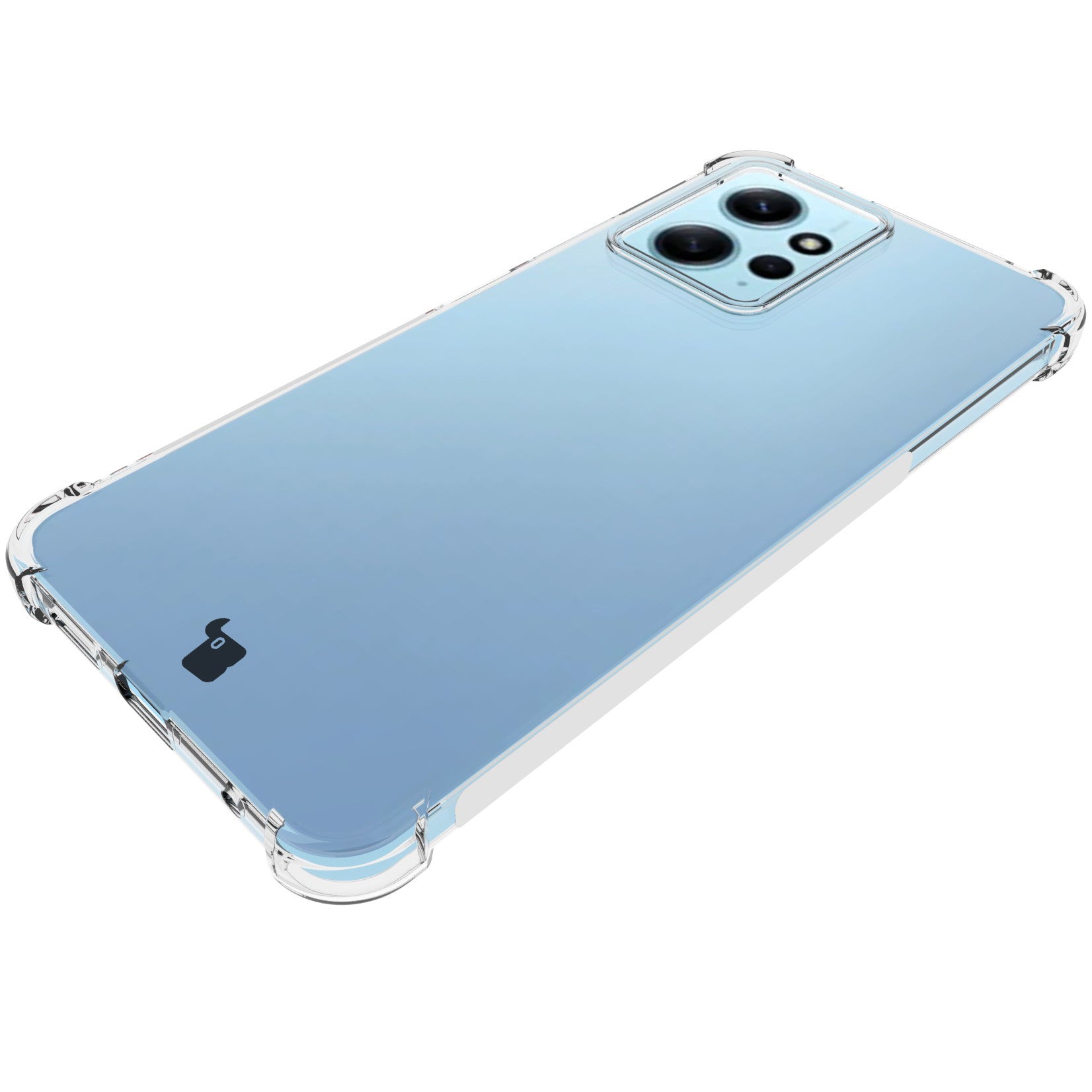 Schutzhülle + 2x Glas + Kameraschutz Bizon Case Clear Pack für Xiaomi Redmi Note 12 4G, Transparent