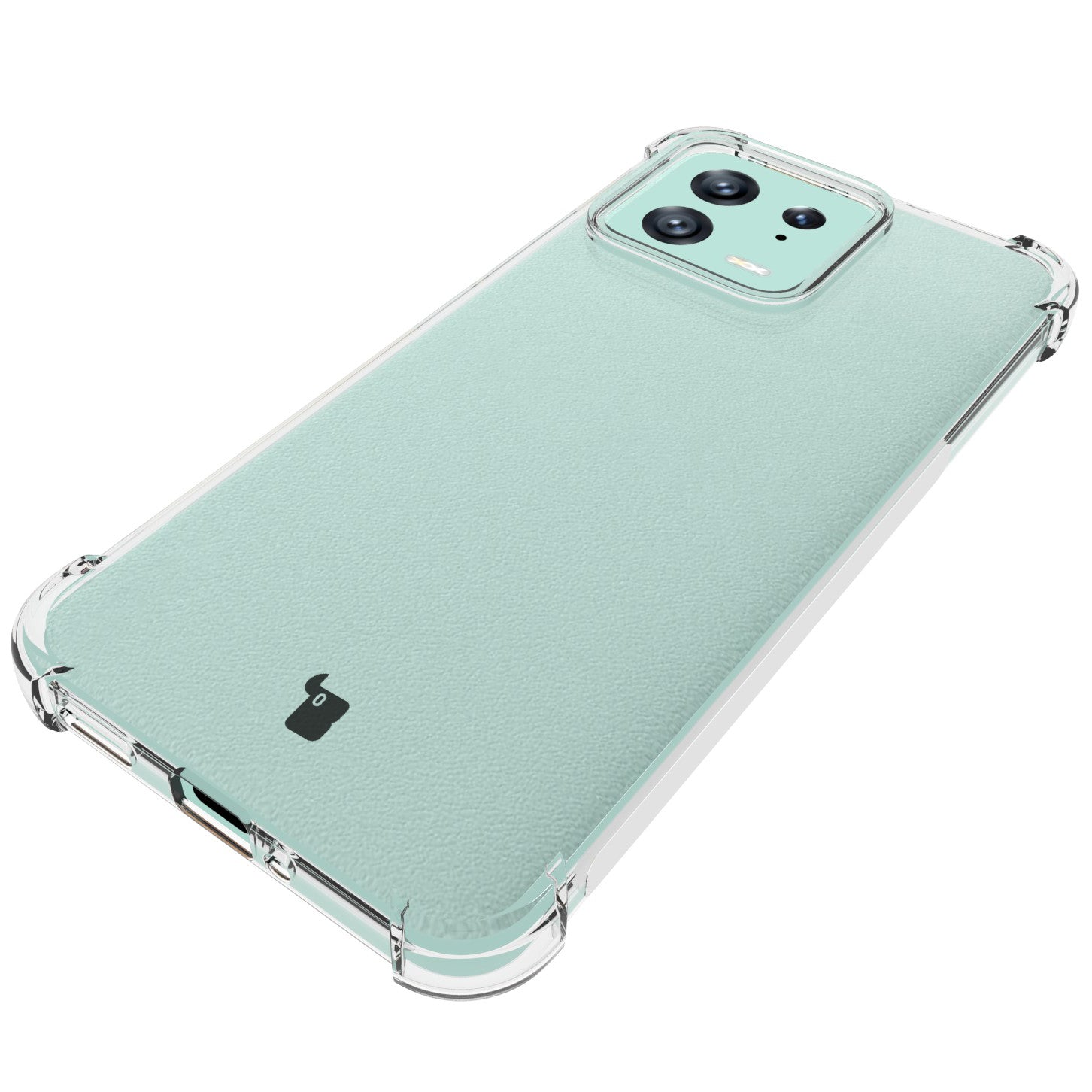 Schutzhülle + 2x Glass + Kameraschutz Bizon Case Clear Pack für Xiaomi 13, Transparent