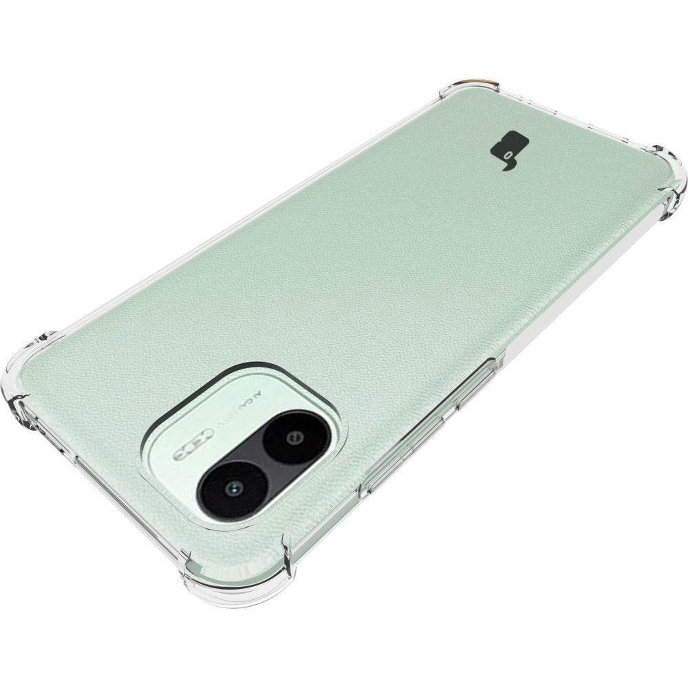 Schutzhülle + 2x Glas + Kameraschutz Bizon Case Clear Pack für Xiaomi Redmi A1, Transparent
