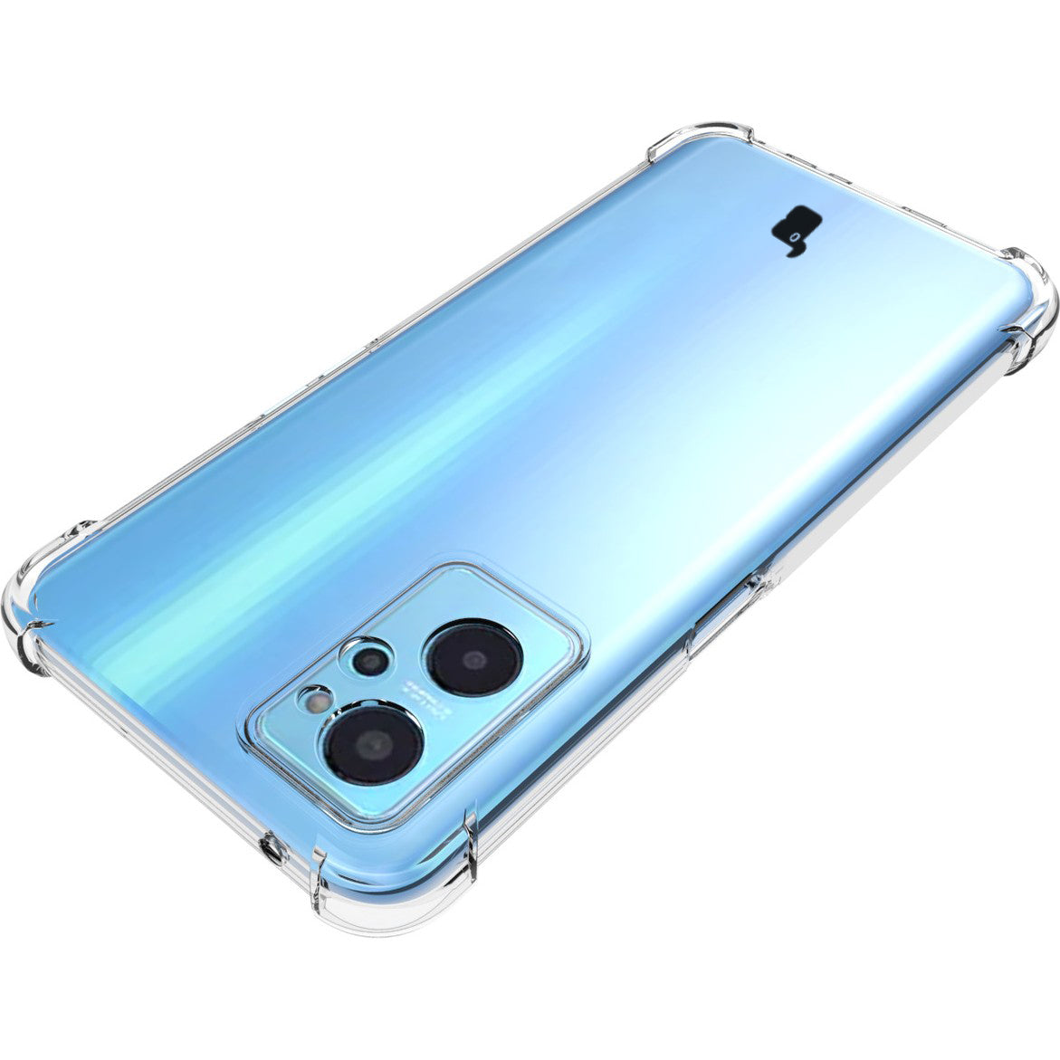 Schutzhülle + 2x Glas Bizon Case Clear Pack für Realme 9i, Transparent