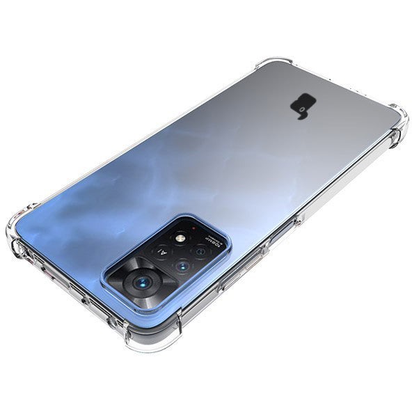 Schutzhülle + 2x Glas + Kameraschutz Bizon Case Clear für Xiaomi Redmi Note 11 Pro/Pro 5G, Transparent