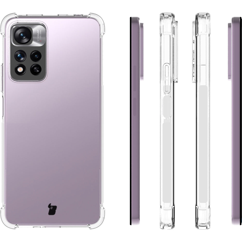 Schutzhülle Bizon Case Clear Pack für Xiaomi Redmi Note 11 Pro+ 5G, Transparent