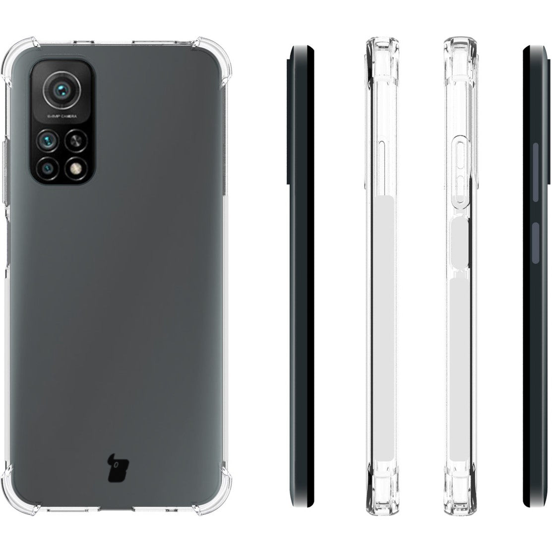 Schutzhülle + 2x Glas + Kameraschutz Bizon Case Clear Pack für Xiaomi Redmi Note 11S 4G, Transparent
