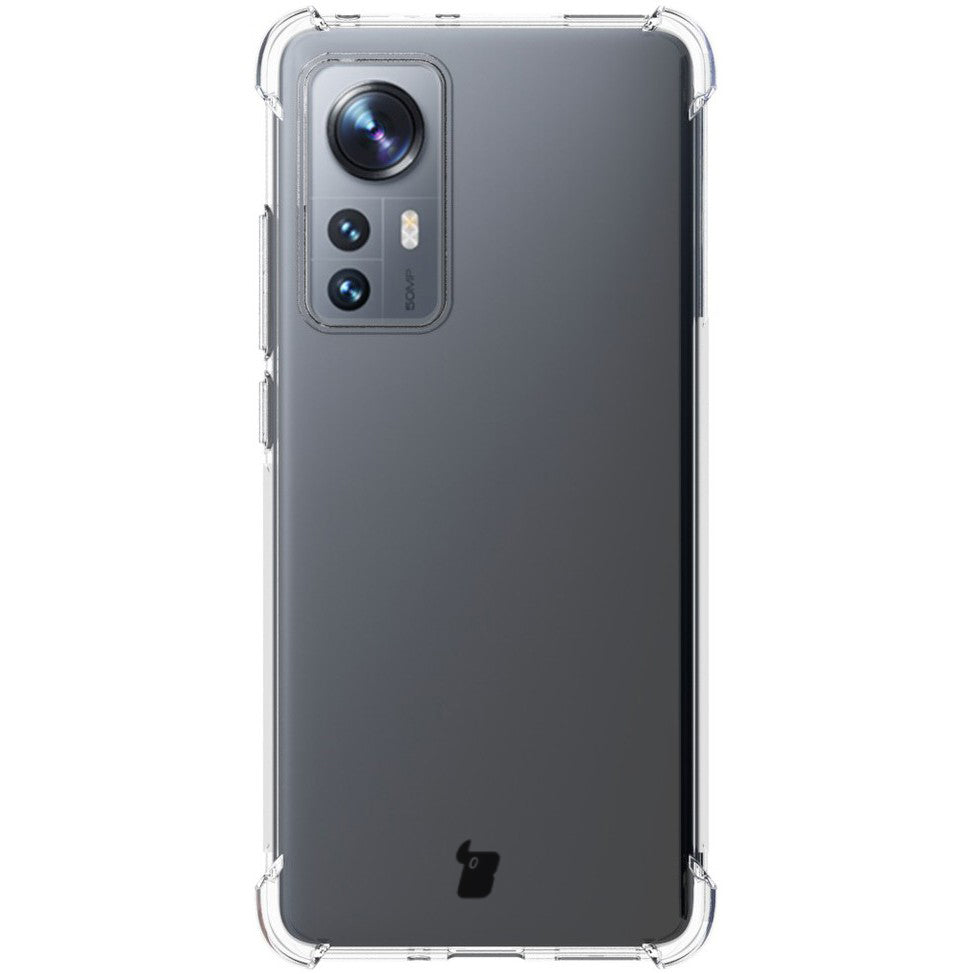 Schutzhülle + 2x Folie + Kameraschutz Bizon Case Clear Pack für Xiaomi 12/12x, Transparent