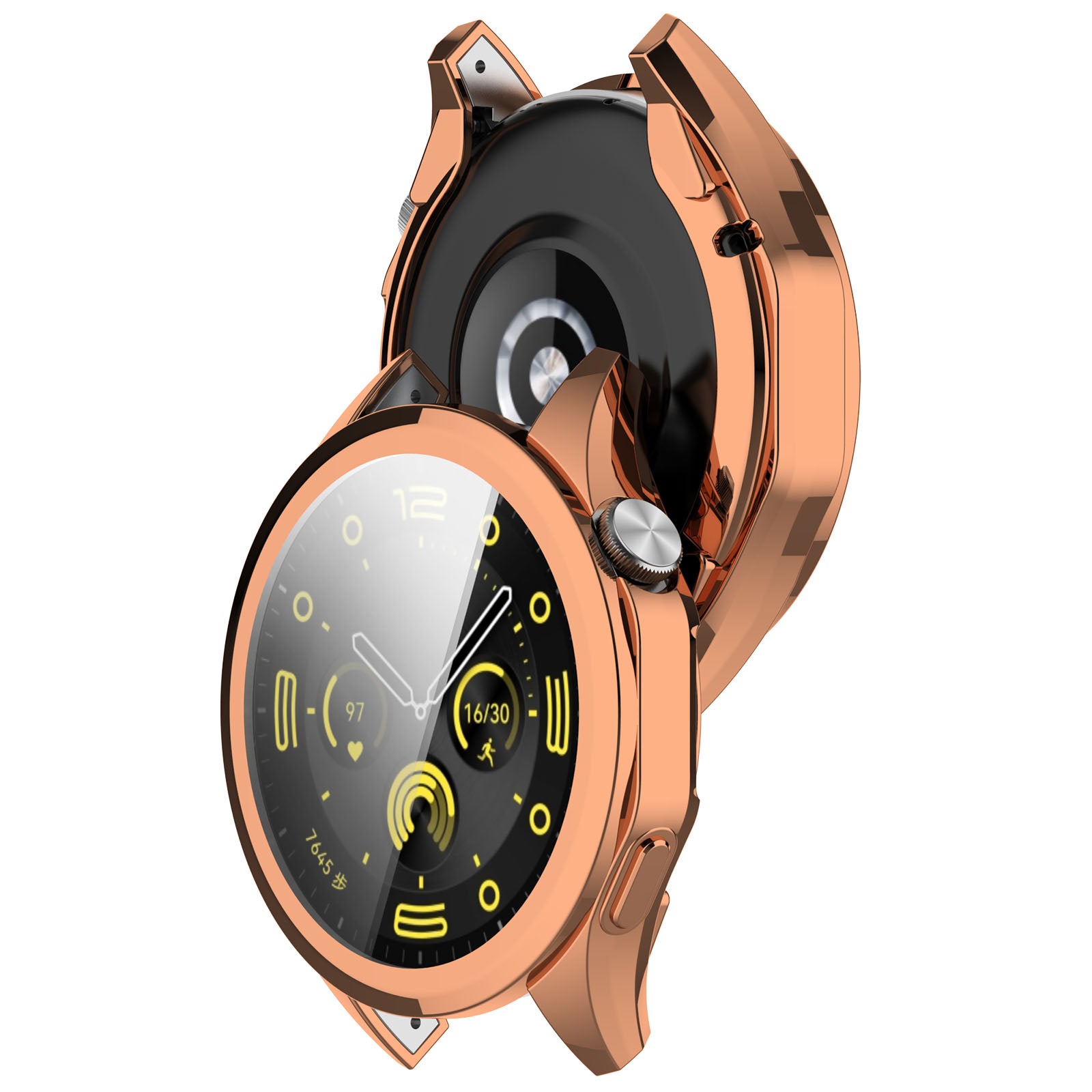 Schutzhülle Bizon Case Watch Felipe für Huawei Watch GT 4 46 mm, Rosegold