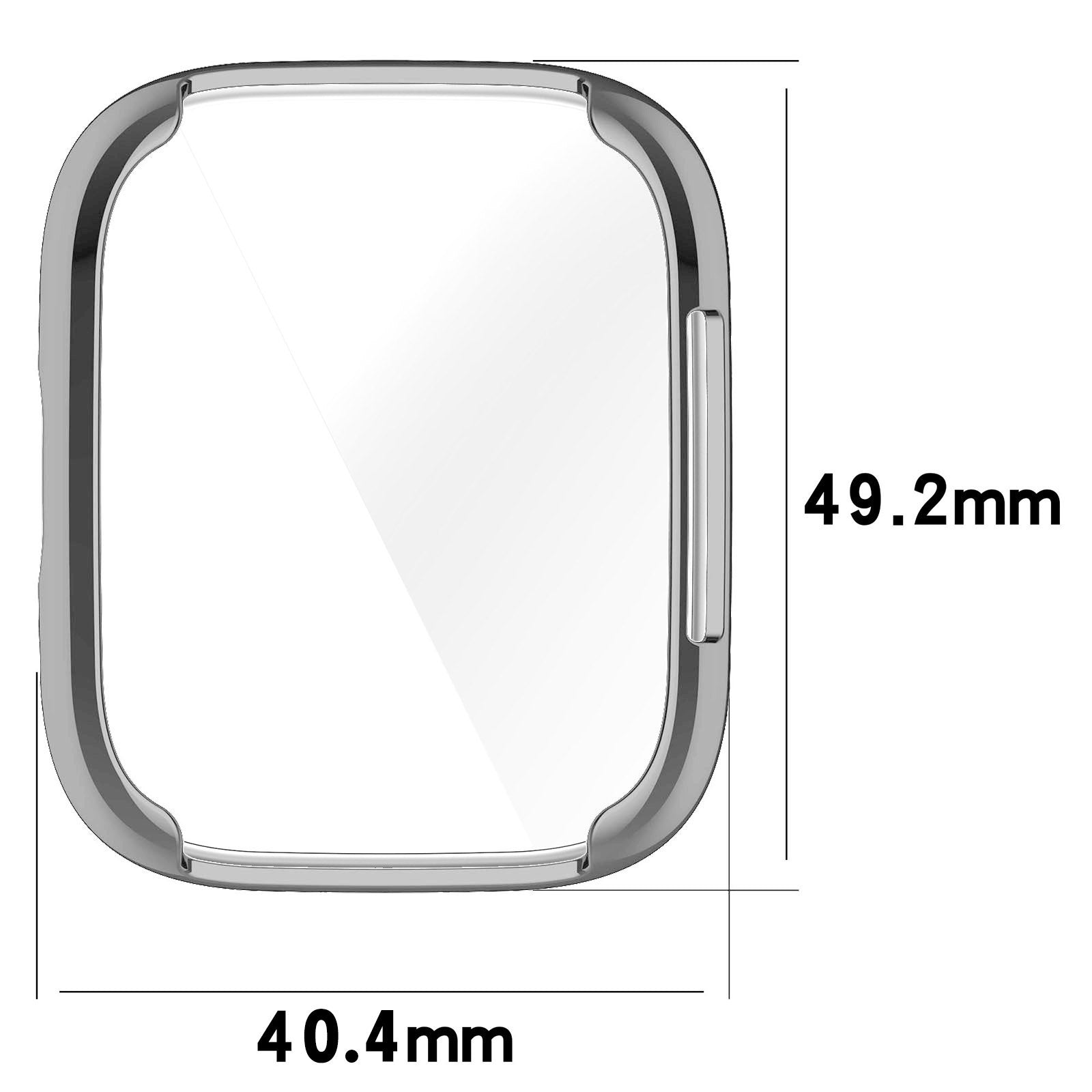 Schutzhülle Bizon Case Watch Felipe für Xiaomi Redmi Watch 3 Active, Silbern