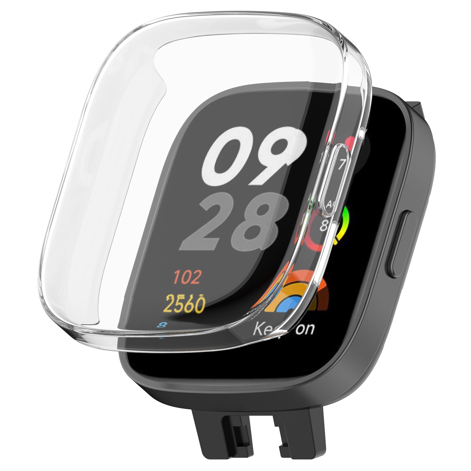 Schutzhülle Bizon Case Watch Felipe für Xiaomi Redmi Watch 3, Transparent