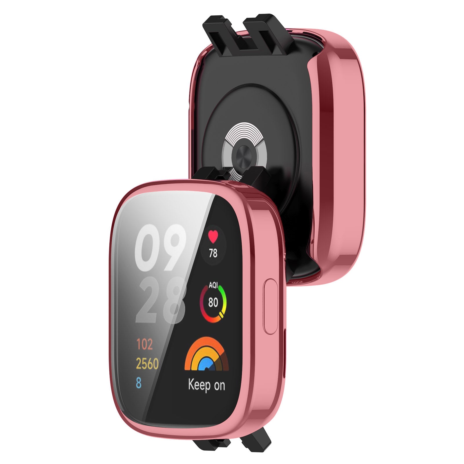 Schutzhülle Bizon Case Watch Felipe für Xiaomi Redmi Watch 3, Rosa