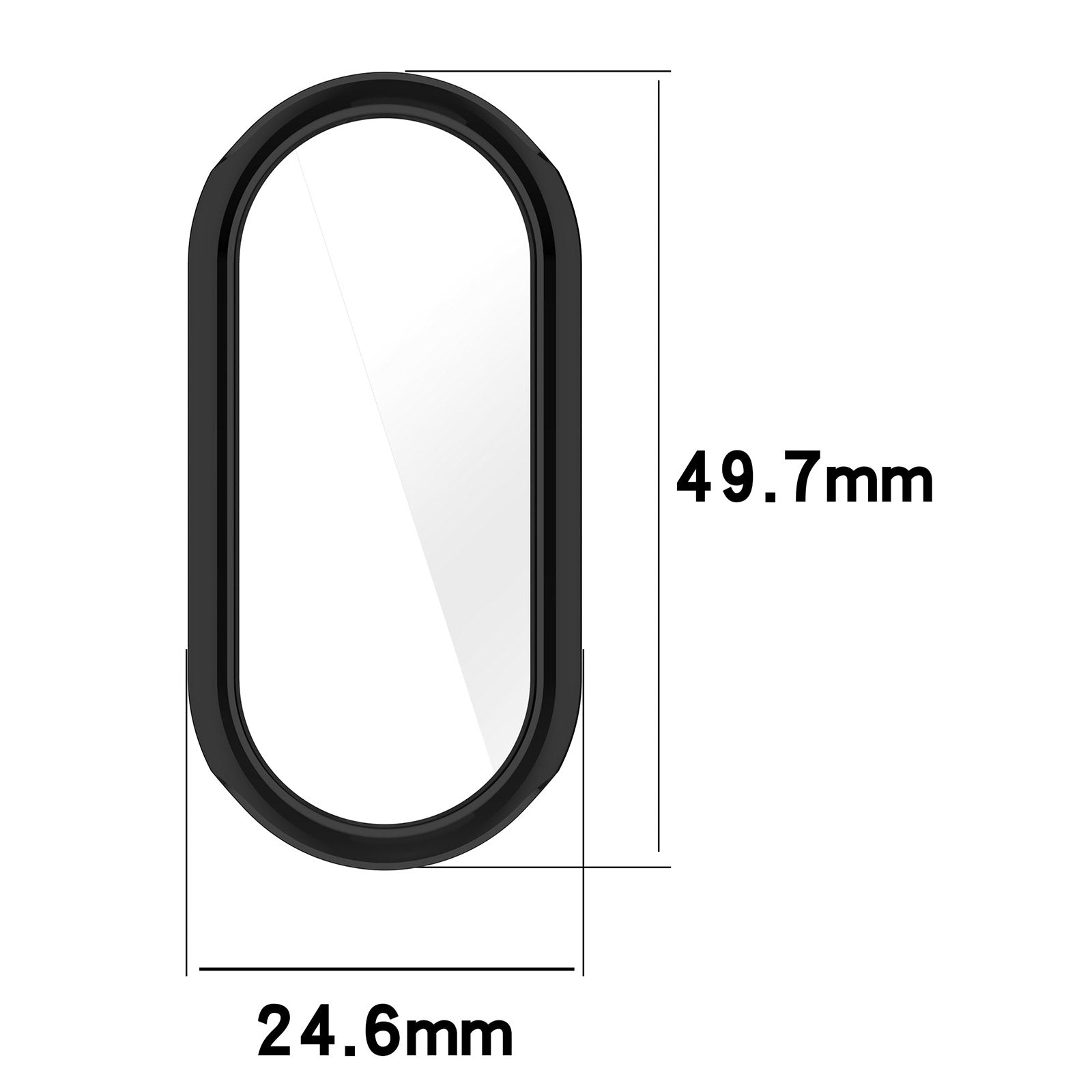 Schutzhülle Bizon Case Watch Felipe für Xiaomi Mi Smart Band 8, Transparent