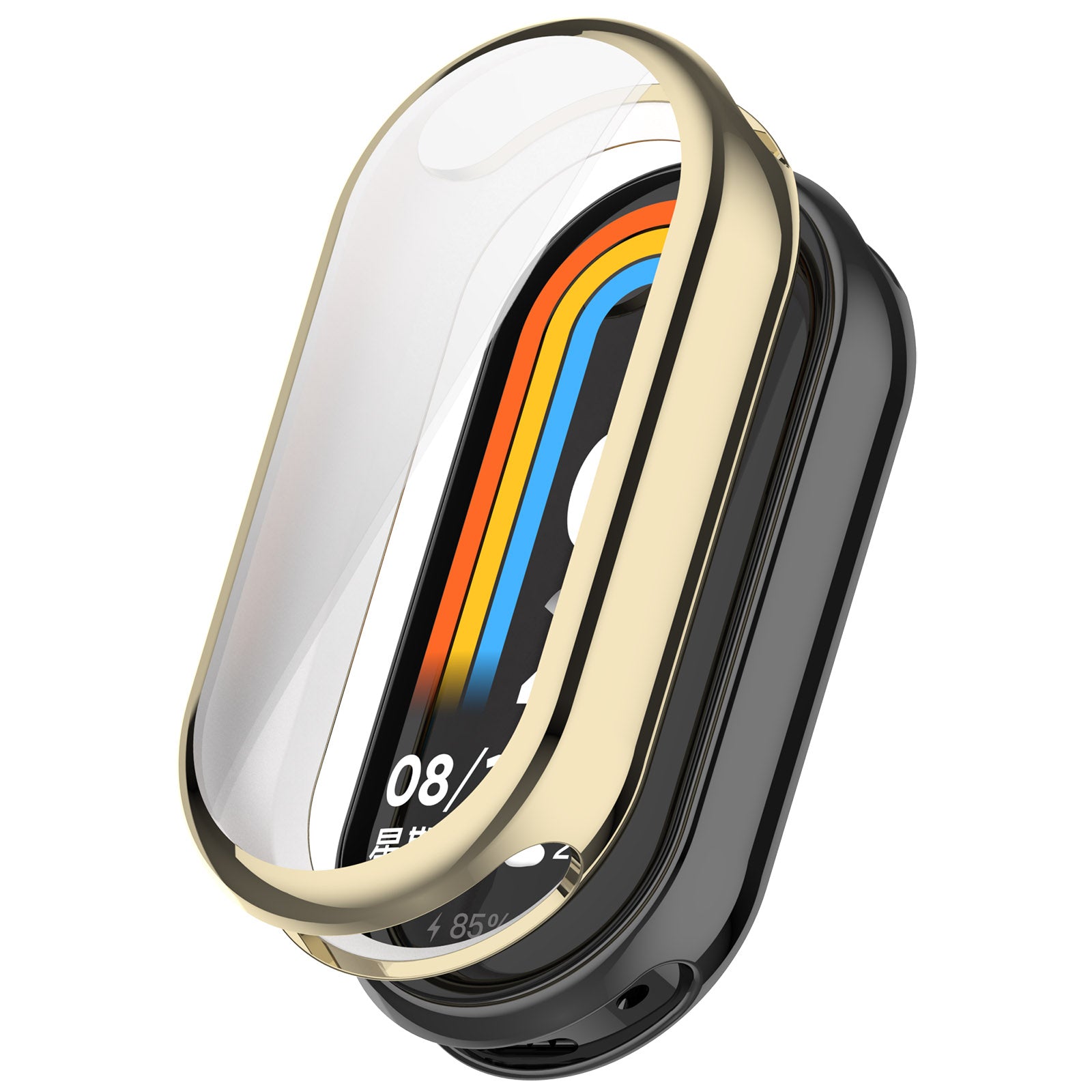 Schutzhülle Bizon Case Watch Felipe für Xiaomi Mi Smart Band 8, Gold