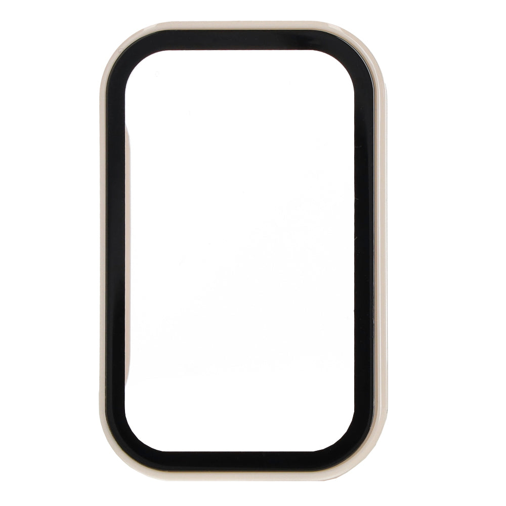 Schutzhülle Bizon Case+Glass Set für Xiaomi Redmi Smart Band 2 / Xiaomi Mi Band 8 Active, Beige