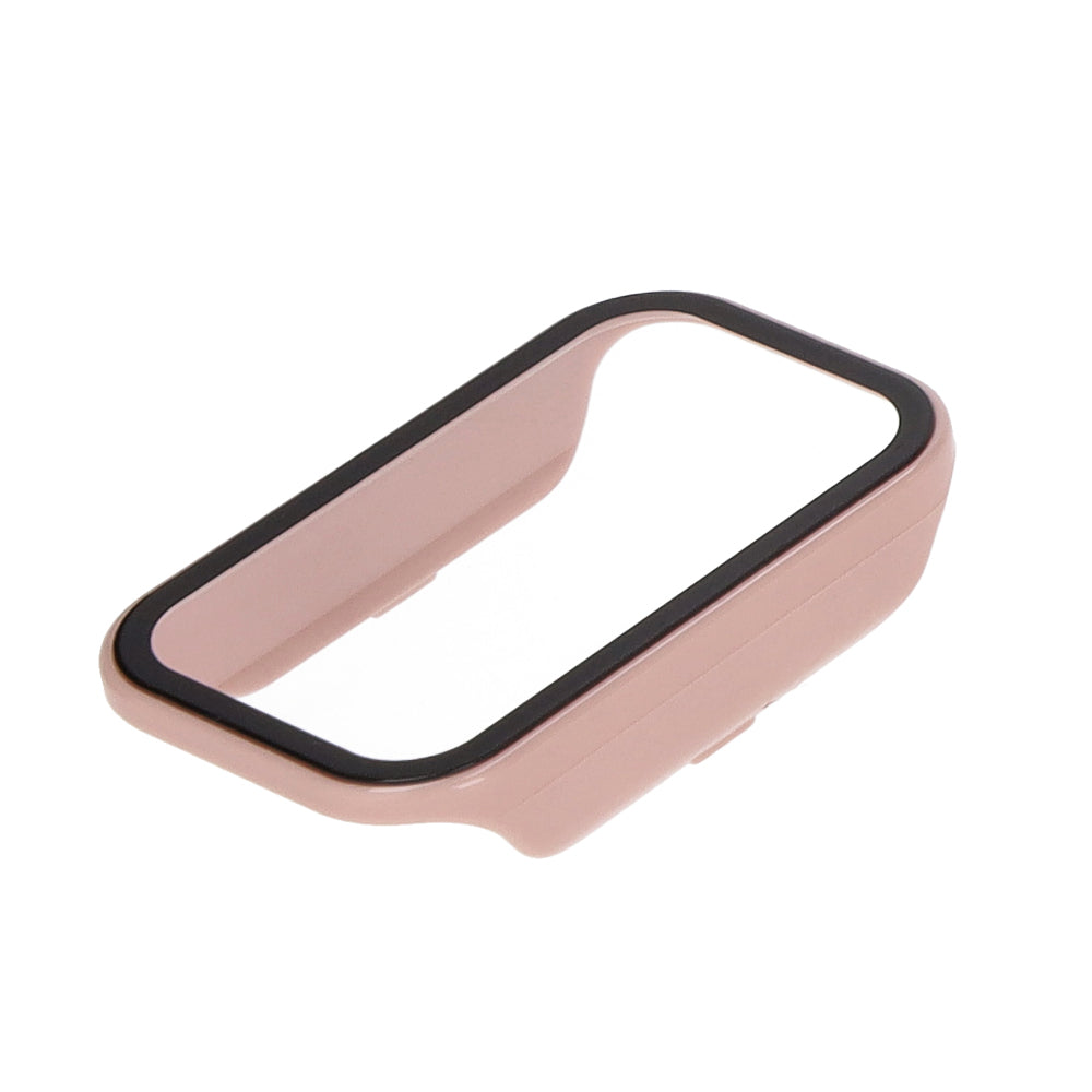 Schutzhülle Bizon Case+Glass Set für Xiaomi Redmi Smart Band 2 / Xiaomi Mi Band 8 Active, Rosa