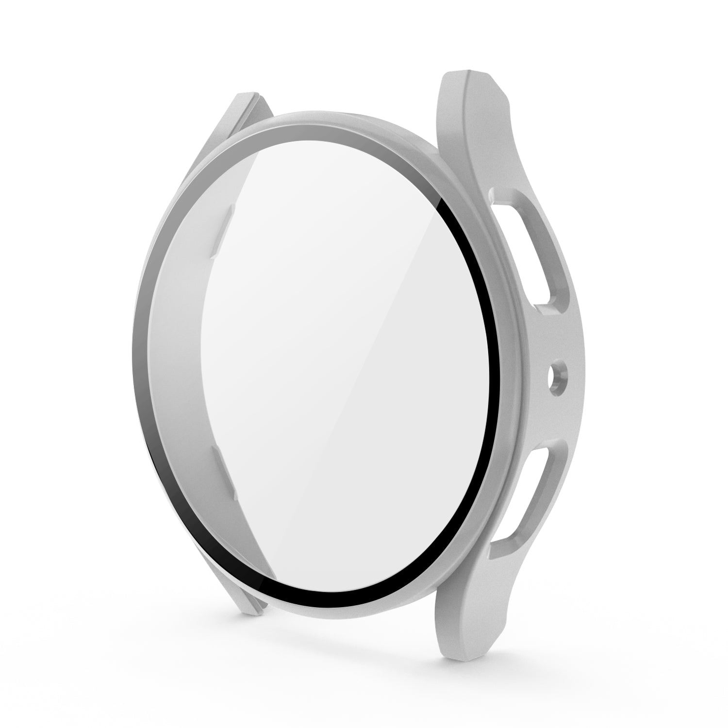 Schutzhülle Bizon Case+Glass für Galaxy Watch 5 40mm, SIlbern