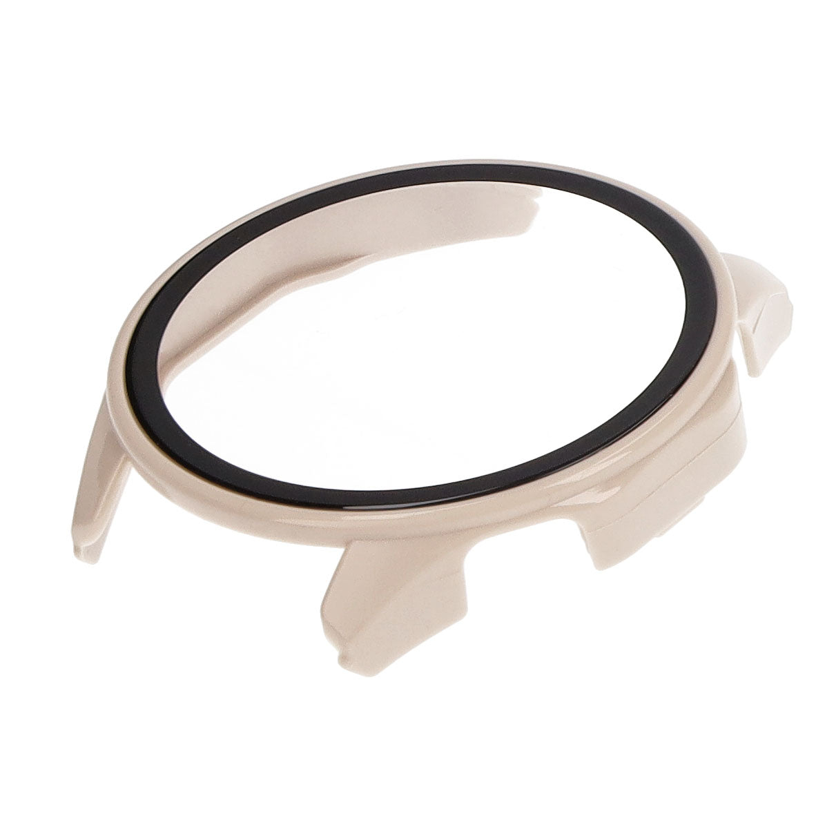 Schutzhülle Bizon Case+Glass Watch für Huawei Watch GT 4 46 mm, Beige