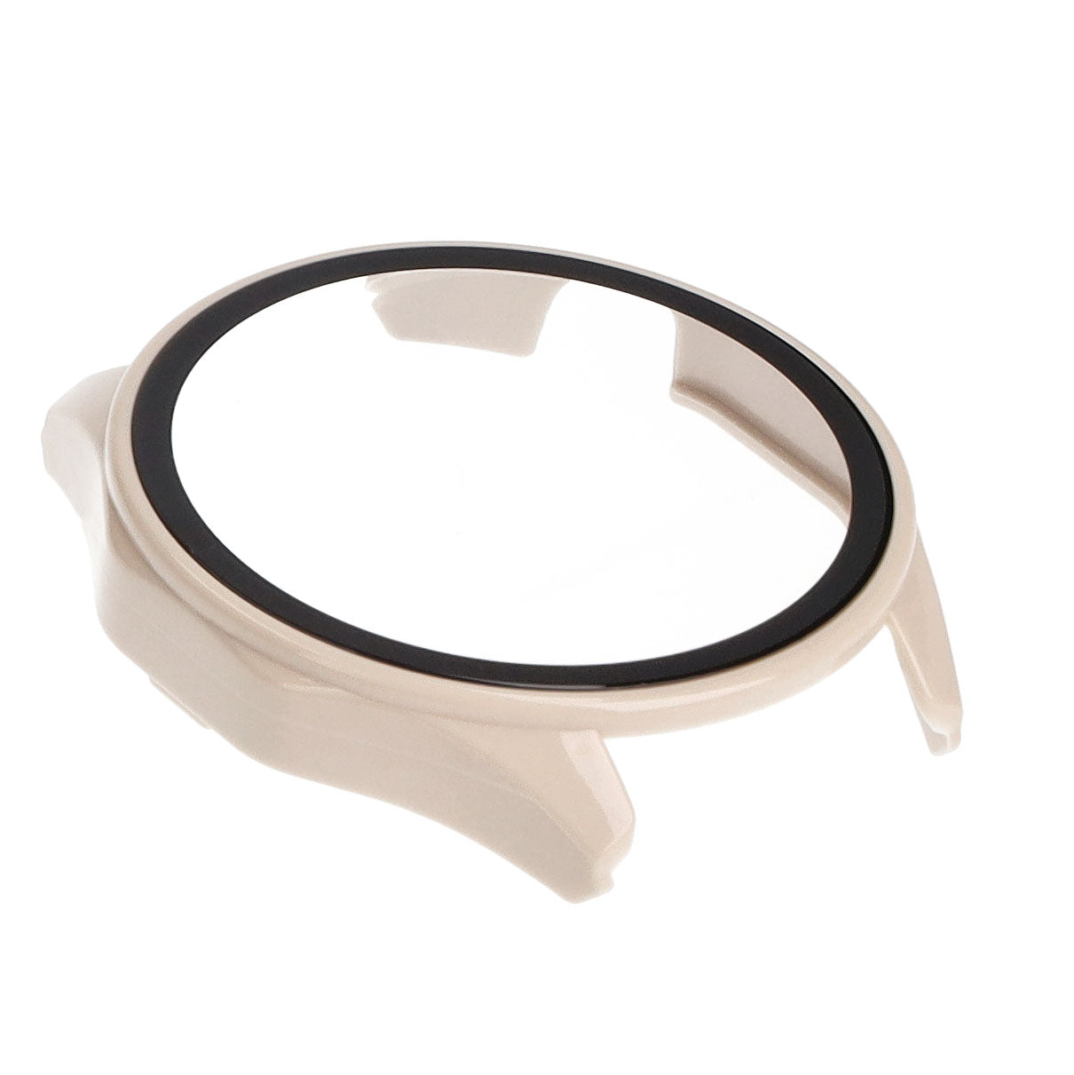 Schutzhülle Bizon Case+Glass Watch für Huawei Watch GT 4 46 mm, Beige