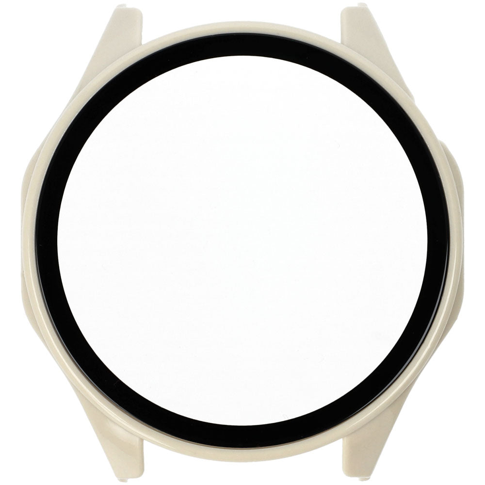 Schutzhülle Bizon Case+Glass Watch für Huawei Watch GT 4 46 mm, Beige
