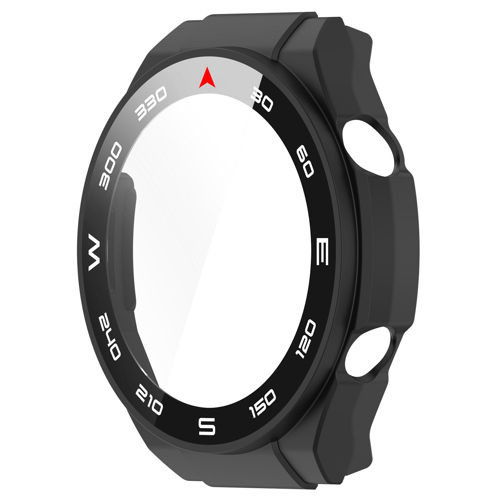 Schutzhülle Bizon Case+Glass Set für Huawei Watch Ultimate, Schwarz