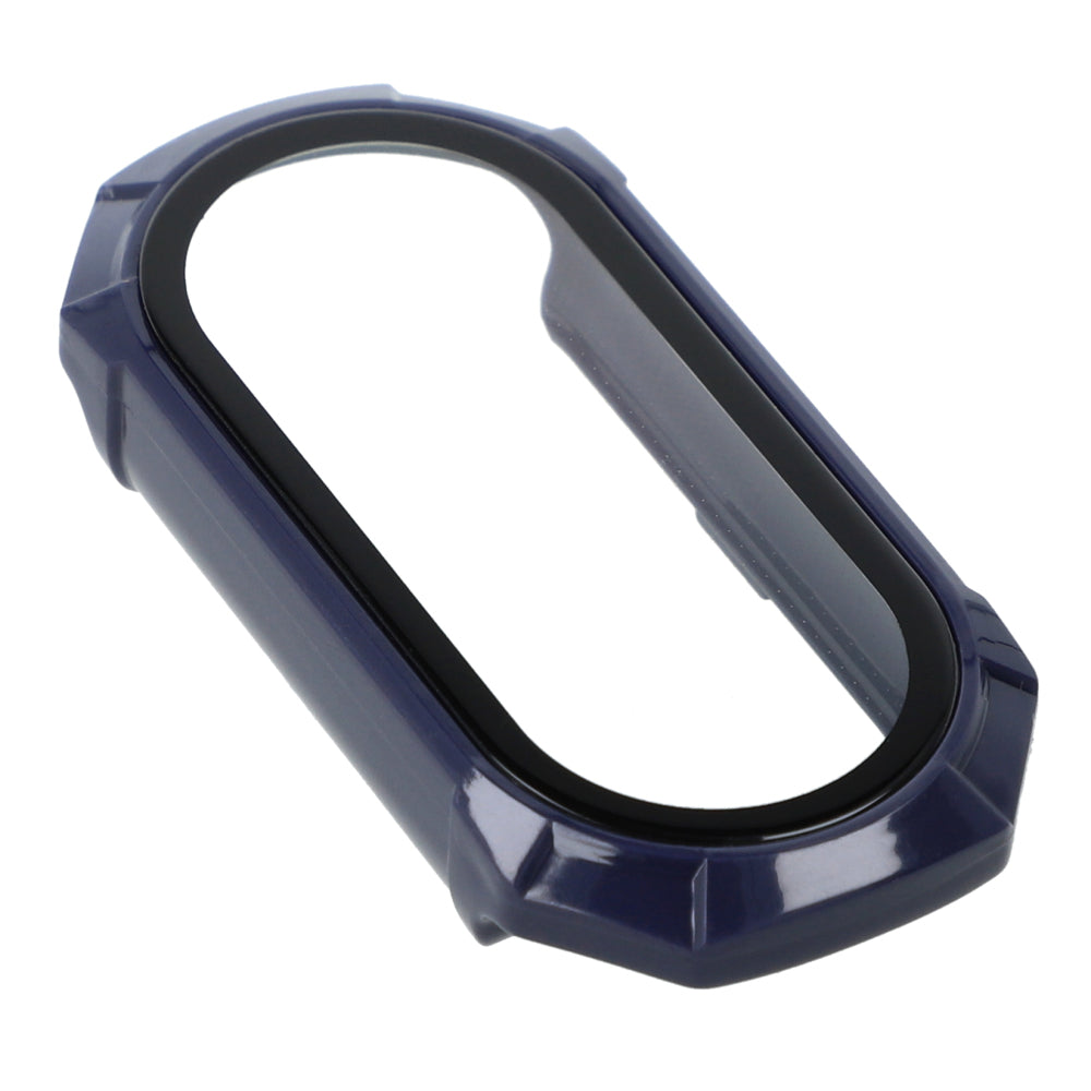 Schutzhülle Bizon Case+Glass Set für Xiaomi Mi Smart Band 8, Blau