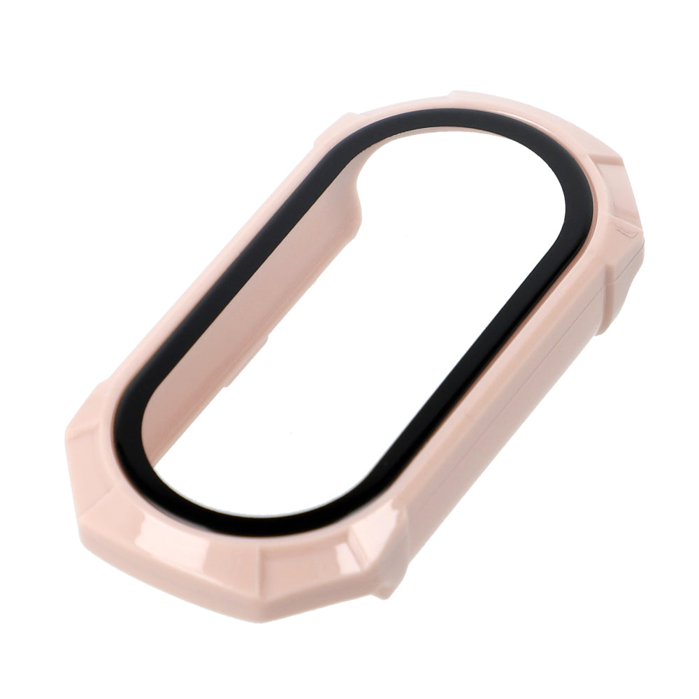 Schutzhülle Bizon Case+Glass Set für Xiaomi Mi Smart Band 8, Rosa