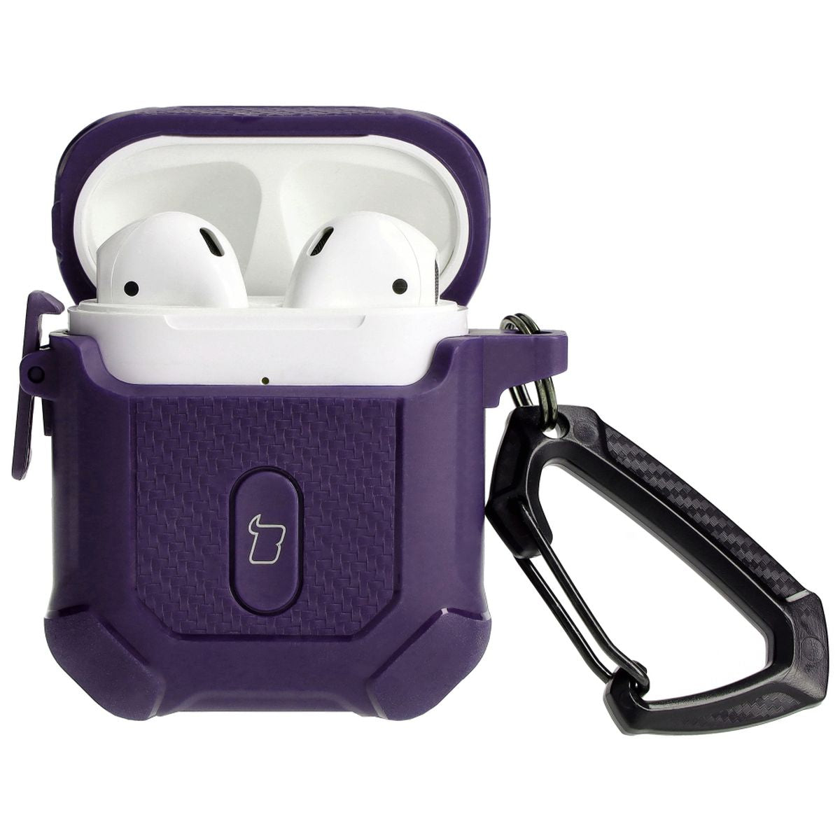 Schutzhülle für Apple Airpods 1/2, Bizon Case Headphone Armor, Violett